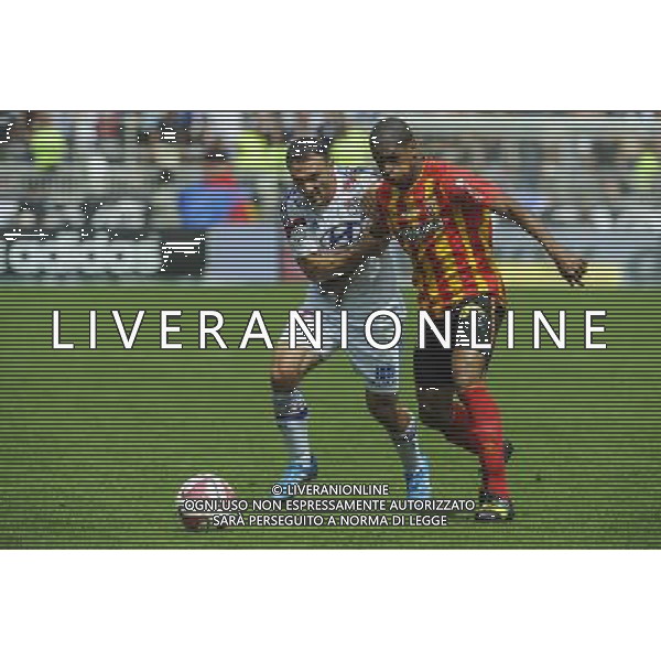 Steed MALBRANQUE / Ludovic BAAL - 24.08.2014 - Lyon / Lens - 3e journee Ligue 1 Photo : Jean Paul Thomas / Icon Sport /Agenzia Aldo Liverani sas - ITALY ONLY - EDITORIAL USE ONLY