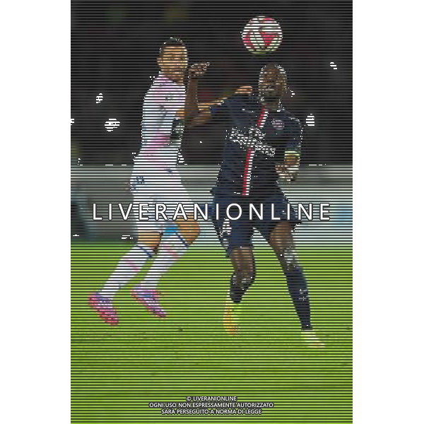 Blaise MATUIDI / Cedric Barbosa - 22.08.2014 - Evian Thonon / Paris Saint Germain - 3eme journee de Ligue 1 - Photo : Jean Paul Thomas / Icon Sport /Agenzia Aldo Liverani sas - ITALY ONLY - EDITORIAL USE ONLY