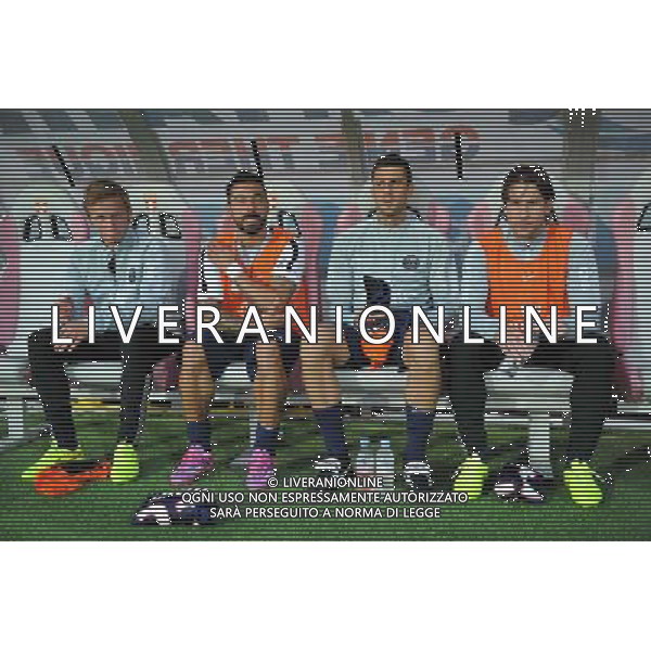Clement CHANTOME / Ezequiel LAVEZZI / Thiago MOTTA / Maxwell SHERRER - 22.08.2014 - Evian Thonon / Paris Saint Germain - 3eme journee de Ligue 1 - Photo : Jean Paul Thomas / Icon Sport /Agenzia Aldo Liverani sas - ITALY ONLY - EDITORIAL USE ONLY