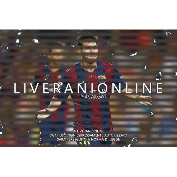 Joie Lionel Messi - 24.08.2014 - Barcelone / Elche - 1ere journee Liga Photo : Aop press / Icon Sport /Agenzia Aldo Liverani sas - ITALY ONLY - EDITORIAL USE ONLY