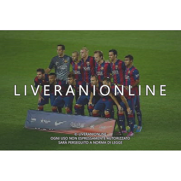 Equipe Barcelone - 24.08.2014 - Barcelone / Elche - 1ere journee Liga Photo : Aop press / Icon Sport /Agenzia Aldo Liverani sas - ITALY ONLY - EDITORIAL USE ONLY
