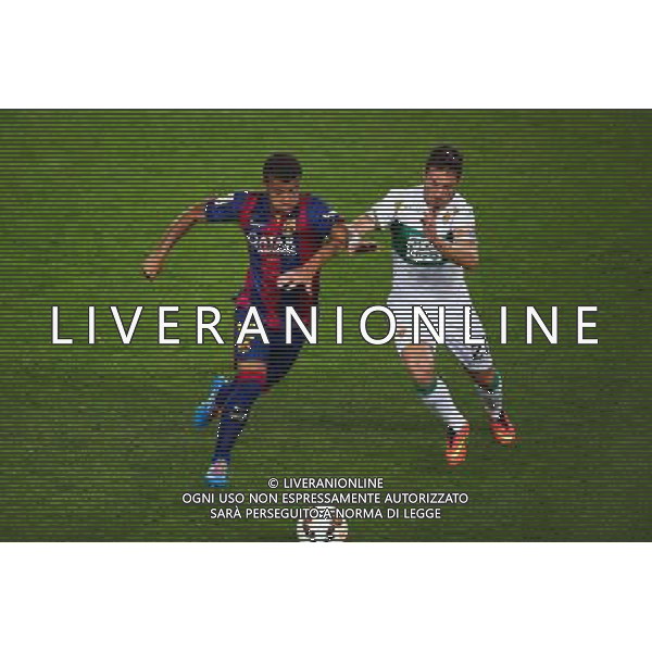 Rafinha / Edu Albacar - 24.08.2014 - Barcelone / Elche - 1ere journee Liga Photo : Aop press / Icon Sport /Agenzia Aldo Liverani sas - ITALY ONLY - EDITORIAL USE ONLY