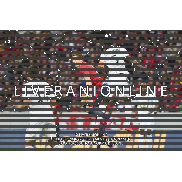 Nolan ROUX / Bruno ECUELE MANGA - 23.08.2014 - Lille / Lorient - 3eme journee Ligue 1 Photo : Dave Winter / Icon Sport /Agenzia Aldo Liverani sas - ITALY ONLY - EDITORIAL USE ONLY