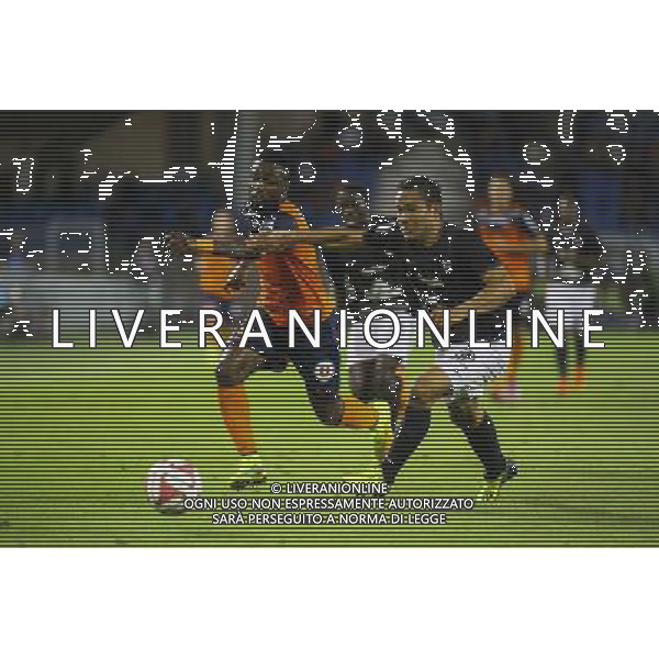 SIAKA TIENE / Juan FALCON - 23.08.2014 - Montpellier / Metz - 3e journee Ligue 1 Photo : Nicolas Guyonnet / Icon Sport /Agenzia Aldo Liverani sas - ITALY ONLY - EDITORIAL USE ONLY *** Local Caption ***