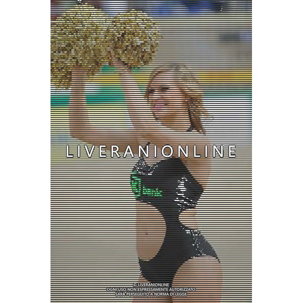 24.08.2014 - Stare Jablonki , siatkowka plazowa , beach volleyball , World Tour , FIVB Stare Jablonki Grand Slam 2014 , USA (niebieskie) - Austria (czarne) , USA (blue) - Austria (black) N/Z Cheerleaders Flex Sopot Fot. Karol Bartnik / MPAimages.com/NEWSPIX.PL --- Newspix.pl /Agenzia Aldo Liverani sas - ITALY ONLY - EDITORIAL USE ONLY - BEACHVOLLEY *** Local Caption *** www.newspix.pl mail us: info@newspix.pl call us: 0048 022 23 22 222 --- Polish Picture Agency by Ringier Axel Springer Poland