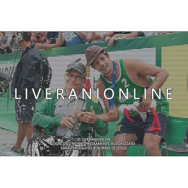 24.08.2014 - Stare Jablonki , siatkowka plazowa , beach volleyball , World Tour , FIVB Stare Jablonki Grand Slam 2014 , Dekoracja N/Z Alvaro Morais Filho Fot. Karol Bartnik / MPAimages.com/NEWSPIX.PL --- Newspix.pl /Agenzia Aldo Liverani sas - ITALY ONLY - EDITORIAL USE ONLY - BEACHVOLLEY PREMIAZIONI *** Local Caption *** www.newspix.pl mail us: info@newspix.pl call us: 0048 022 23 22 222 --- Polish Picture Agency by Ringier Axel Springer Poland