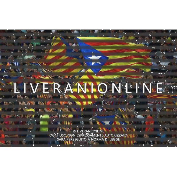Supporters Barcelone - 24.08.2014 - Barcelone / Elche - 1ere journee Liga Photo : Aop press / Icon Sport AG ALDO LIVERANI SAS ONLY ITALY