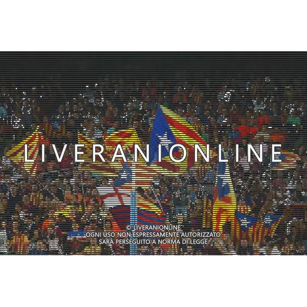 Supporters Barcelone - 24.08.2014 - Barcelone / Elche - 1ere journee Liga Photo : Aop press / Icon Sport AG ALDO LIVERANI SAS ONLY ITALY