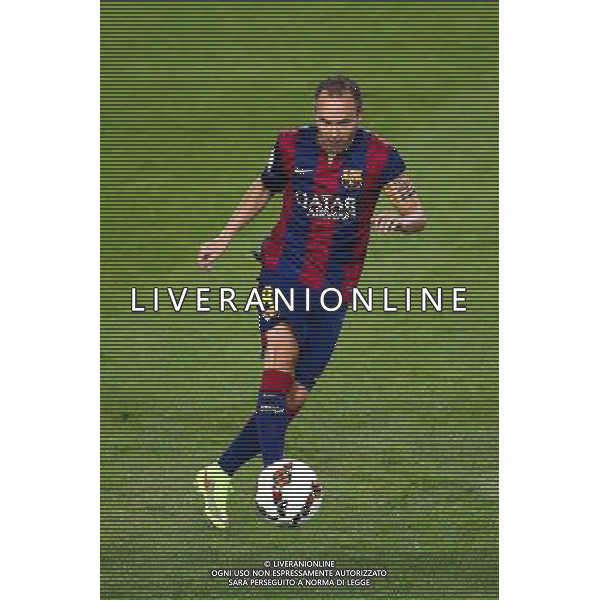 Andres Iniesta - 24.08.2014 - Barcelone / Elche - 1ere journee Liga Photo : Aop press / Icon Sport AG ALDO LIVERANI SAS ONLY ITALY