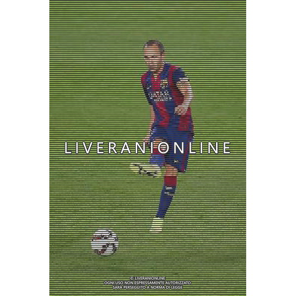 Andres Iniesta - 24.08.2014 - Barcelone / Elche - 1ere journee Liga Photo : Aop press / Icon Sport AG ALDO LIVERANI SAS ONLY ITALY