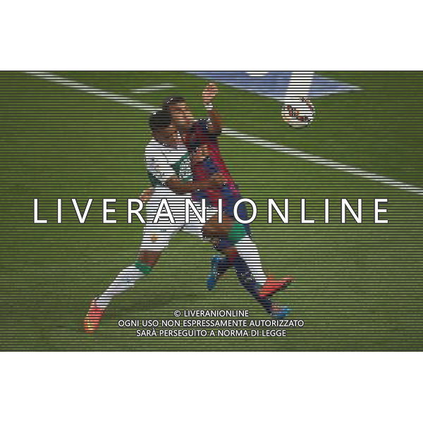 Rafinha / Garry Rodrigues - 24.08.2014 - Barcelone / Elche - 1ere journee Liga Photo : Aop press / Icon Sport AG ALDO LIVERANI SAS ONLY ITALY