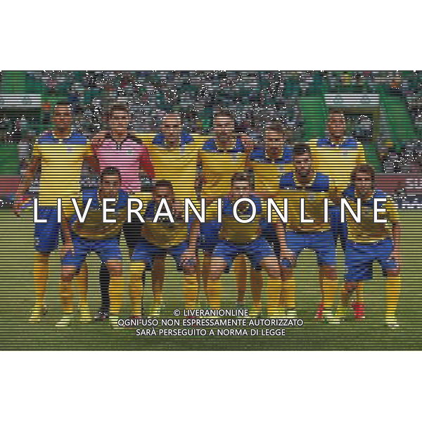 Equipe Arouca - 23.08.2014 - Sporting / Arouca - 2eme journee de Liga Sagres Photo : Carlos Rodrigues / Icon Sport *** Local Caption *** AG ALDO LIVERANI SAS ONLY ITALY *** Local Caption ***