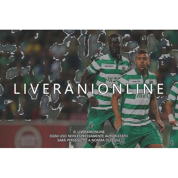 Mauricio / Naby Sarr - 23.08.2014 - Sporting / Arouca - 2eme journee de Liga Sagres Photo : Carlos Rodrigues / Icon Sport *** Local Caption *** AG ALDO LIVERANI SAS ONLY ITALY *** Local Caption ***