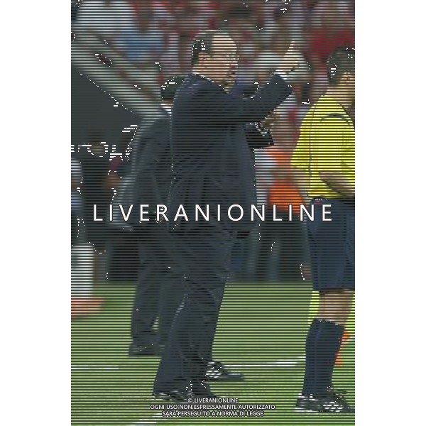 ATHLETIC BILBAO - NAPOLI RITORNO PRELIMINARI DI CHAMPIONS LEAGUE 27 AGOSTO 2014 NELLA FOTO: RAFAEL BENITEZ ©MOSCA/Agenzia Aldo Liverani sas