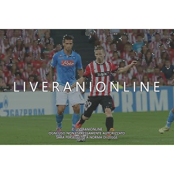 ATHLETIC BILBAO - NAPOLI RITORNO PRELIMINARI DI CHAMPIONS LEAGUE 27 AGOSTO 2014 NELLA FOTO: MUNIAIN, MAGGIO CHRISTIAN ©MOSCA/Agenzia Aldo Liverani sas