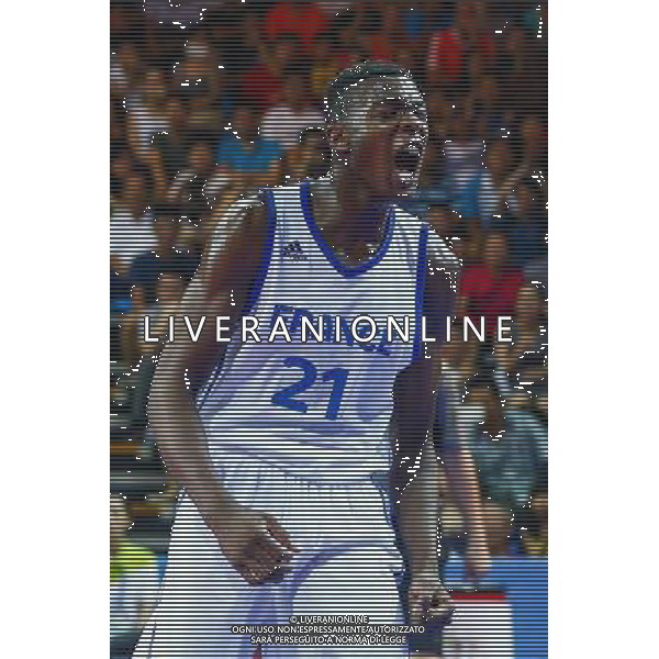 Karim Mouliom - 26.08.2014 - France / Lituanie - Basket Ball - Jeux Olympiques de la Jeunesse Photo : Xiang / Photoshot / Icon Sport /Agenzia Aldo Liverani sas - ITALY ONLY - EDITORIAL USE ONLY