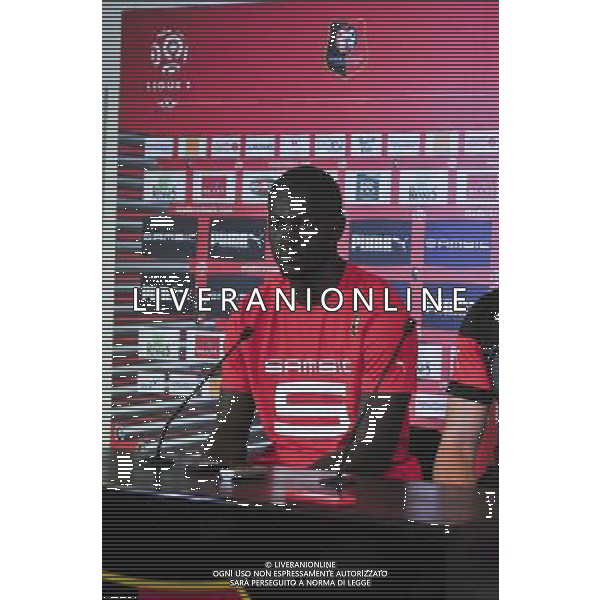 Fallou Diagne - 28.08.2014 - Presentation Nouveau Joueur Rennes - Ligue 1 2014/2015 Photo : Philippe Le Brech / Icon Sport AG ALDO LIVERANI SAS ONLY ITALY