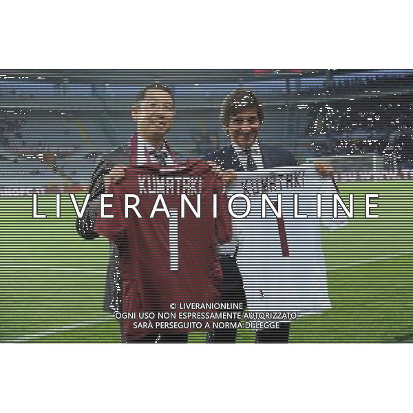 UEFA Europa League play-off accesso fase a gironi Torino 28-08-2014 Stadio Olimpico Torino - Spalato nella foto Cairo con Kumataki della Suzuki foto Roberto Garavaglia - ag. Aldo Liverani