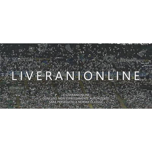 UEFA Europa League 2014/2015 Quarto Turno di Qualificazione Ritorno Milano - 28.08.2014 Inter-Stjarnan Nella Foto:striscione dei tifosi dell\'inter contro la chiusura della curva /Ph.Vitez-Ag. Aldo Liverani