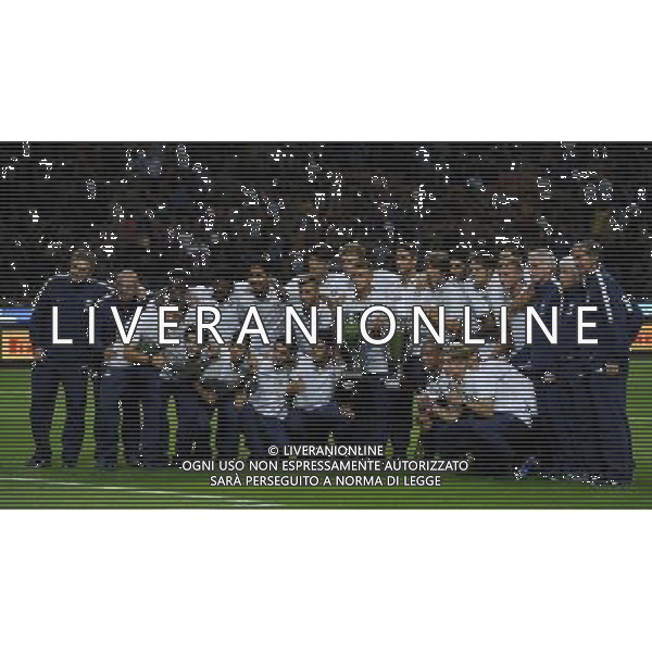 UEFA Europa League 2014/2015 Quarto Turno di Qualificazione Ritorno Milano - 28.08.2014 Inter-Stjarnan Nella Foto:la squadra allievi dell\'inter vincitrice dell\'ultimo scudetto /Ph.Vitez-Ag. Aldo Liverani
