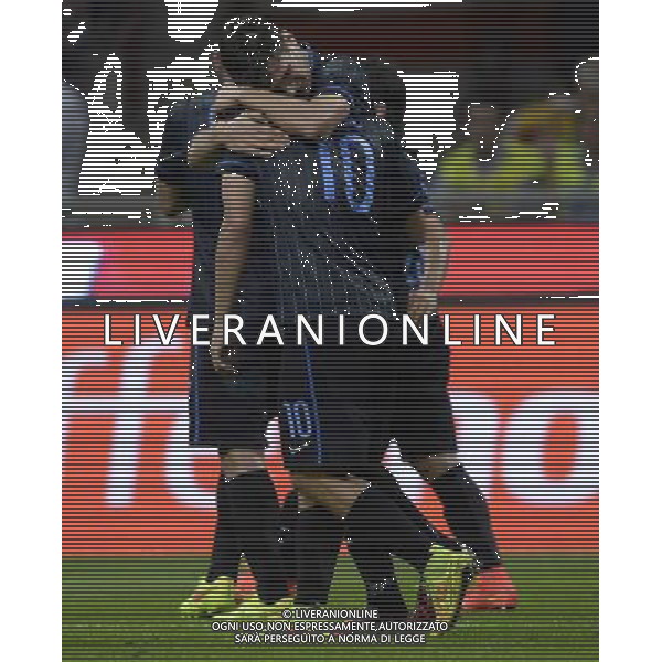 UEFA Europa League 2014/2015 Quarto Turno di Qualificazione Ritorno Milano - 28.08.2014 Inter-Stjarnan Nella Foto:kovacic esulta secondo gol /Ph.Vitez-Ag. Aldo Liverani