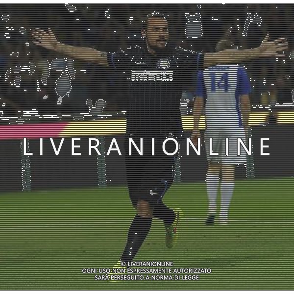 UEFA Europa League 2014/2015 Quarto Turno di Qualificazione Ritorno Milano - 28.08.2014 Inter-Stjarnan Nella Foto:pablo daniel osvaldo esulta esulta /Ph.Vitez-Ag. Aldo Liverani