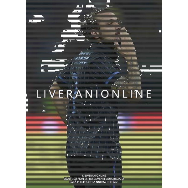 UEFA Europa League 2014/2015 Quarto Turno di Qualificazione Ritorno Milano - 28.08.2014 Inter-Stjarnan Nella Foto:pablo daniel osvaldo esulta /Ph.Vitez-Ag. Aldo Liverani