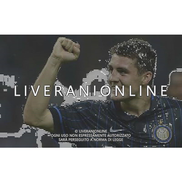 UEFA Europa League 2014/2015 Quarto Turno di Qualificazione Ritorno Milano - 28.08.2014 Inter-Stjarnan Nella Foto: mateo kovacic esulta terzo gol /Ph.Vitez-Ag. Aldo Liverani