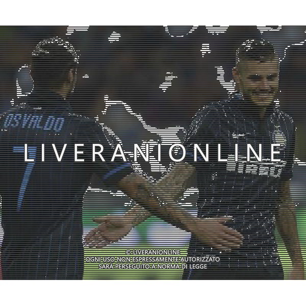UEFA Europa League 2014/2015 Quarto Turno di Qualificazione Ritorno Milano - 28.08.2014 Inter-Stjarnan Nella Foto:osvaldopablo daniel- icardi mauor /Ph.Vitez-Ag. Aldo Liverani