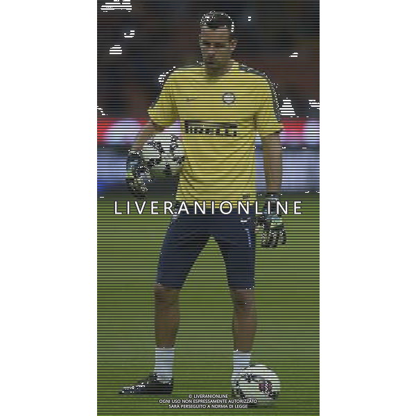 UEFA Europa League 2014/2015 Quarto Turno di Qualificazione Ritorno Milano - 28.08.2014 Inter-Stjarnan Nella Foto:Handanovic Samir /Ph.Vitez-Ag. Aldo Liverani