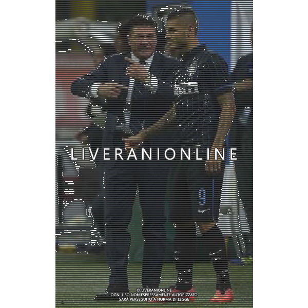 UEFA Europa League 2014/2015 Quarto Turno di Qualificazione Ritorno Milano - 28.08.2014 Inter-Stjarnan Nella Foto:Mazzarri Walter-Icardi Mauro /Ph.Vitez-Ag. Aldo Liverani