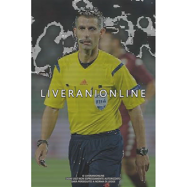 UEFA Europa League play-off accesso fase a gironi Torino 28-08-2014 Stadio Olimpico Torino - Spalato nella foto l\'arbitro Anastasios Sidiropoulos (Grecia) foto Roberto Garavaglia - ag. Aldo Liverani