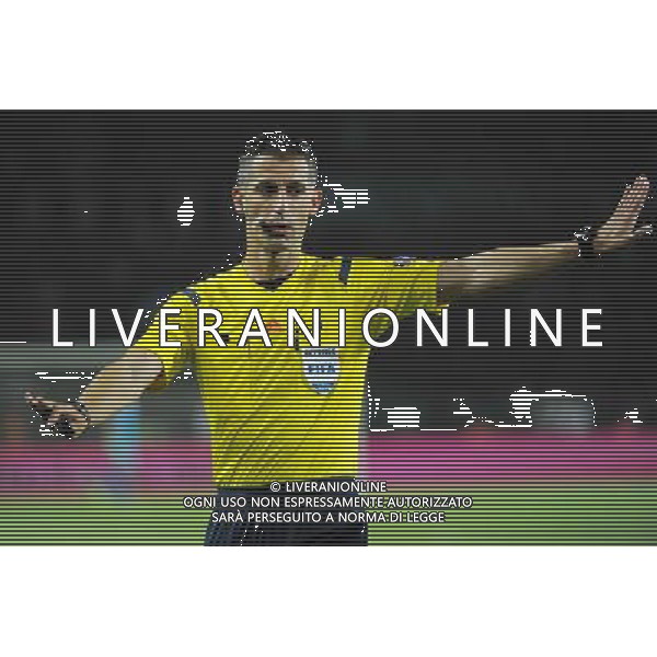 UEFA Europa League play-off accesso fase a gironi Torino 28-08-2014 Stadio Olimpico Torino - Spalato nella foto l\'arbitro Anastasios Sidiropoulos (Grecia) foto Roberto Garavaglia - ag. Aldo Liverani