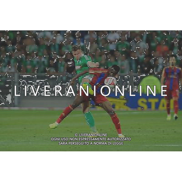 Franck TABANOU - 28.08.2014 - Saint Etienne / Karabukspor - Barrage Retour Europa League Photo : Jean Paul Thomas / Icon Sport AG ALDO LIVERANI SAS ONLY ITALY