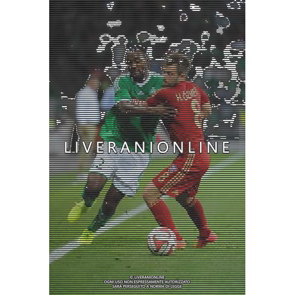 Kevin THEOPHILE CATHERINE - 28.08.2014 - Saint Etienne / Karabukspor - Barrage Retour Europa League Photo : Jean Paul Thomas / Icon Sport AG ALDO LIVERANI SAS ONLY ITALY