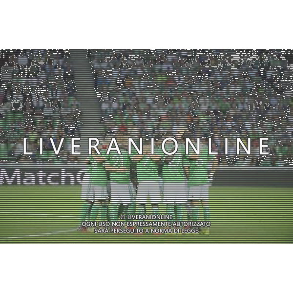 Equipe Saint Etienne - 28.08.2014 - Saint Etienne / Karabukspor - Barrage retour Europa League Photo : Jean Paul Thomas / Icon Sport AG ALDO LIVERANI SAS ONLY ITALY