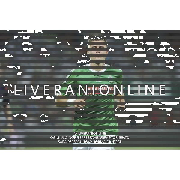 Franck TABANOU - 28.08.2014 - Saint Etienne / Karabukspor - Barrage retour Europa League Photo : Jean Paul Thomas / Icon Sport AG ALDO LIVERANI SAS ONLY ITALY