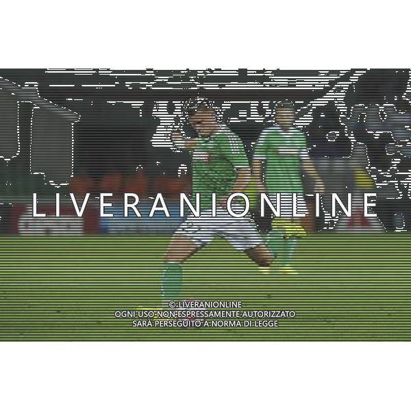 Franck TABANOU - 28.08.2014 - Saint Etienne / Karabukspor - Barrage retour Europa League Photo : Jean Paul Thomas / Icon Sport AG ALDO LIVERANI SAS ONLY ITALY