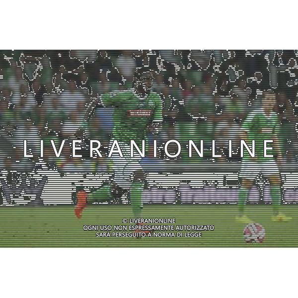 Moustapha SALL - 28.08.2014 - Saint Etienne / Karabukspor - Barrage retour Europa League Photo : Jean Paul Thomas / Icon Sport AG ALDO LIVERANI SAS ONLY ITALY