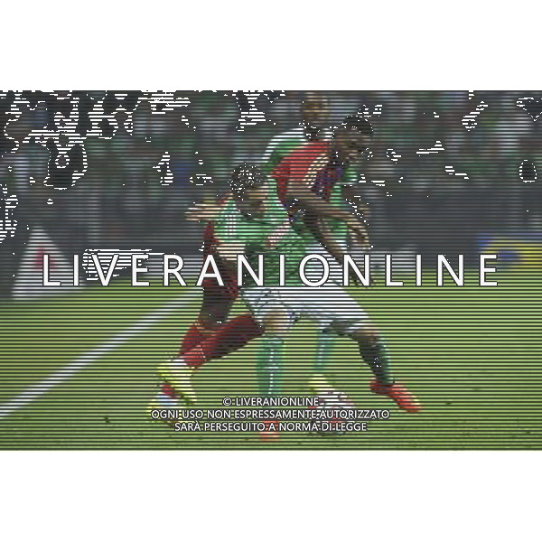 Romain HAMOUMA / Samba SOW - 28.08.2014 - Saint Etienne / Karabukspor - Barrage retour Europa League Photo : Jean Paul Thomas / Icon Sport AG ALDO LIVERANI SAS ONLY ITALY