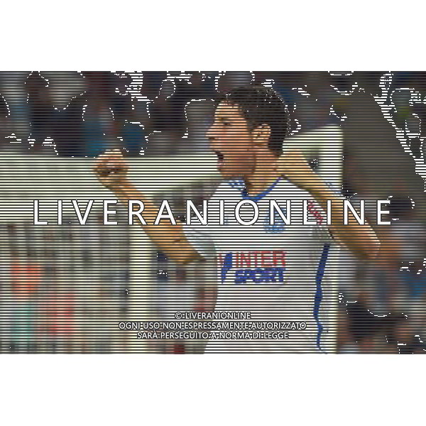 Joie Abdelaziz BARRADA - 29.08.2014 - Marseille / Nice - 4e journee Ligue 2 Photo : Gaston Petrelli / Icon Sport /Agenzia Aldo Liverani sas - ITALY ONLY - Marsiglia - Nizza - Ligue 2