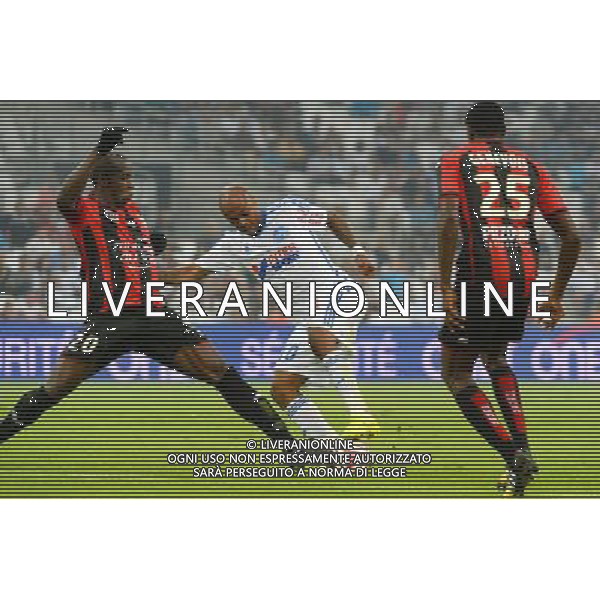 Souleymane DIAWARA / Andre AYEW - 29.08.2014 - Marseille / Nice - 4e journee Ligue 2 Photo : Gaston Petrelli / Icon Sport /Agenzia Aldo Liverani sas - ITALY ONLY - Marsiglia - Nizza - Ligue 2