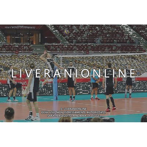 N/Z ATAKUJE PAWEL ZATORSKI TRENING REPREZENTACJI POLSKI PRZED MECZEM OTWARCIA Z SERBIA FIVB MISTRZOSTWA SWIATA W PILCE SIATKOWEJ MEZCZYZN 2014 FIVB VOLLEYBALL MEN\'S CHAMPIONSHIP POLSKA 2014 SIATKOWKA - STADION NARODOWY - NATIONAL STADIUM WARSAW WARSZAWA 29.08.2014 FOT. LUKASZ TRZESZCZKOWSKI / NEWSPIX.PL --- Newspix.pl --- Newspix.pl /Agenzia Aldo Liverani sas - ITALY ONLY - Allenamento della nazionale maschile di Pallavolo della Polonia FIVB Volley Championship Men a Varsavia 29 agosto 2014 *** Local Caption *** www.newspix.pl mail us: info@newspix.pl call us: 0048 022 23 22 222 --- Polish Picture Agency by Ringier Axel Springer Poland