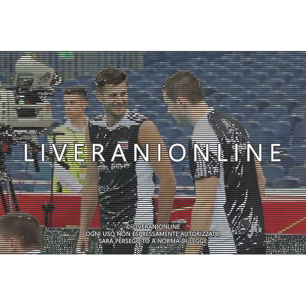 N/Z MICHAL WINIARSKI TRENING PRZED MECZEM OTWARCIA Z SERBIA FIVB MISTRZOSTWA SWIATA W PILCE SIATKOWEJ MEZCZYZN 2014 FIVB VOLLEYBALL MEN\'S CHAMPIONSHIP POLSKA 2014 SIATKOWKA - STADION NARODOWY - NATIONAL STADIUM WARSAW WARSZAWA 29.08.2014 FOT. LUKASZ TRZESZCZKOWSKI / NEWSPIX.PL --- Newspix.pl --- Newspix.pl /Agenzia Aldo Liverani sas - ITALY ONLY - Allenamento della nazionale maschile di Pallavolo della Polonia FIVB Volley Championship Men a Varsavia 29 agosto 2014 *** Local Caption *** www.newspix.pl mail us: info@newspix.pl call us: 0048 022 23 22 222 --- Polish Picture Agency by Ringier Axel Springer Poland