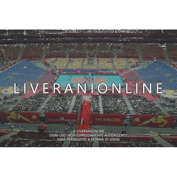 N/Z STADION NARODOWY PRZED MECZEM OTWARCIA FIVB MISTRZOSTW SWIATA W PILCE SIATKOWEJ MEZCZYZN 2014 FIVB VOLLEYBALL MEN\'S CHAMPIONSHIP POLSKA 2014 SIATKOWKA - STADION NARODOWY - NATIONAL STADIUM WARSAW WARSZAWA 29.08.2014 FOT. LUKASZ TRZESZCZKOWSKI / NEWSPIX.PL --- Newspix.pl --- Newspix.pl /Agenzia Aldo Liverani sas - ITALY ONLY - Stadio Palazzetto dello sport del Campionato Mondiale di Volley 2014 FIVB pallavolo maschile - National Stadium di Varsavia *** Local Caption *** www.newspix.pl mail us: info@newspix.pl call us: 0048 022 23 22 222 --- Polish Picture Agency by Ringier Axel Springer Poland