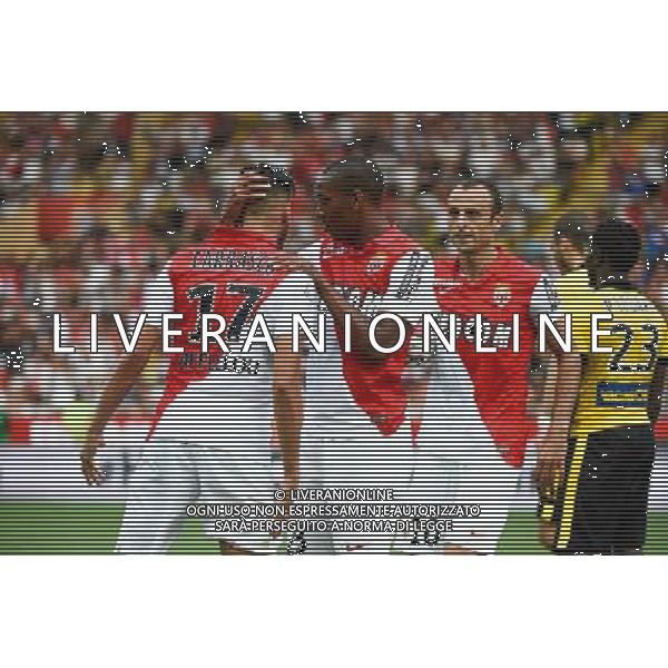 Joie Yannick FERREIRA CARRASCO / Geoffrey KONDOGBIA / Dimitar BERBATOV - 30.08.2014 - Monaco / Lille - 4eme journee de Ligue 1 - Photo : Olivier Anrigo / Icon Sport AG ALDO LIVERANI SAS ONLY ITALY