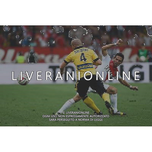 Florent BALMONT / Joao MOUTINHO - 30.08.2014 - Monaco / Lille - 4eme journee de Ligue 1 - Photo : Olivier Anrigo / Icon Sport AG ALDO LIVERANI SAS ONLY ITALY