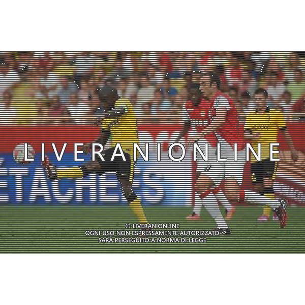 Rio MAVUBA / Dimitar BERBATOV - 30.08.2014 - Monaco / Lille - 4eme journee de Ligue 1 - Photo : Olivier Anrigo / Icon Sport AG ALDO LIVERANI SAS ONLY ITALY