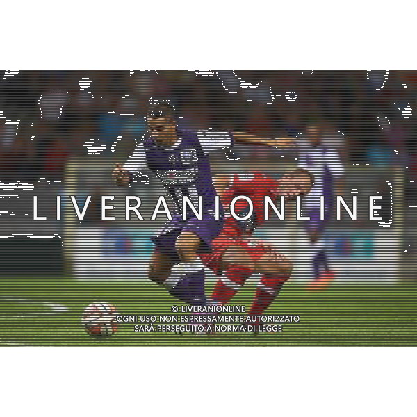 Wissam Ben Yedder / Olivier Sorlin - 30.08.2014 - Toulouse / Evian Thonon - 4eme journee de Ligue 1 - Photo : Manuel Blondeau / Icon Sport AG ALDO LIVERANI SAS ONLY ITALY