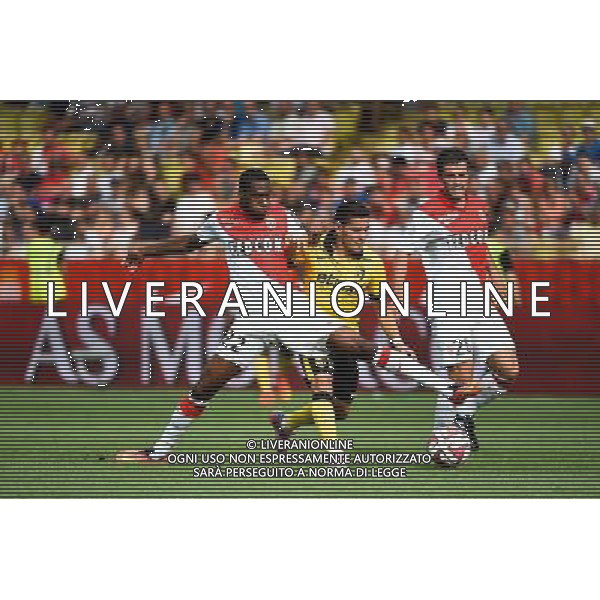 Geoffrey KONDOGBIA / Marco LOPES - 30.08.2014 - Monaco / Lille - 4eme journee de Ligue 1 - Photo : Olivier Anrigo / Icon Sport AG ALDO LIVERANI SAS ONLY ITALY